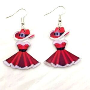 Hand Crafted Festive dangle earrings